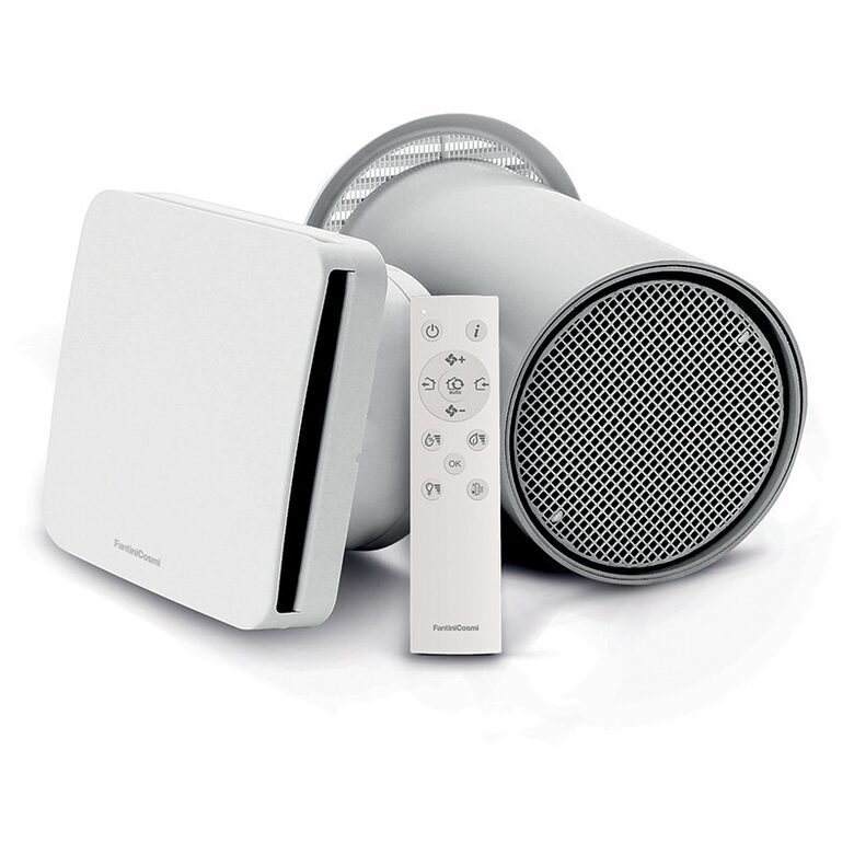 Fantini Cosmi AIR ECOCOMFORT PLUS 100 RF – Gudra un energoefektīva sienas ventilācijas iekārta ar siltuma atgūšanu