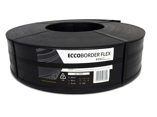 ECCOborder Flex - plastmasas dārza apmale,25m rullī (min apjoms 22ruļļi)